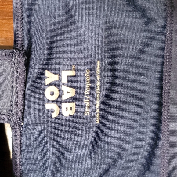 Navy Joy Lab Stretch Supportive Sports Bra Cutout Back Size Sm - Picture 6 of 6